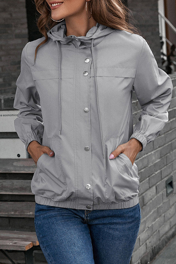 Ropa deportiva informal con capucha y cuello sólido
