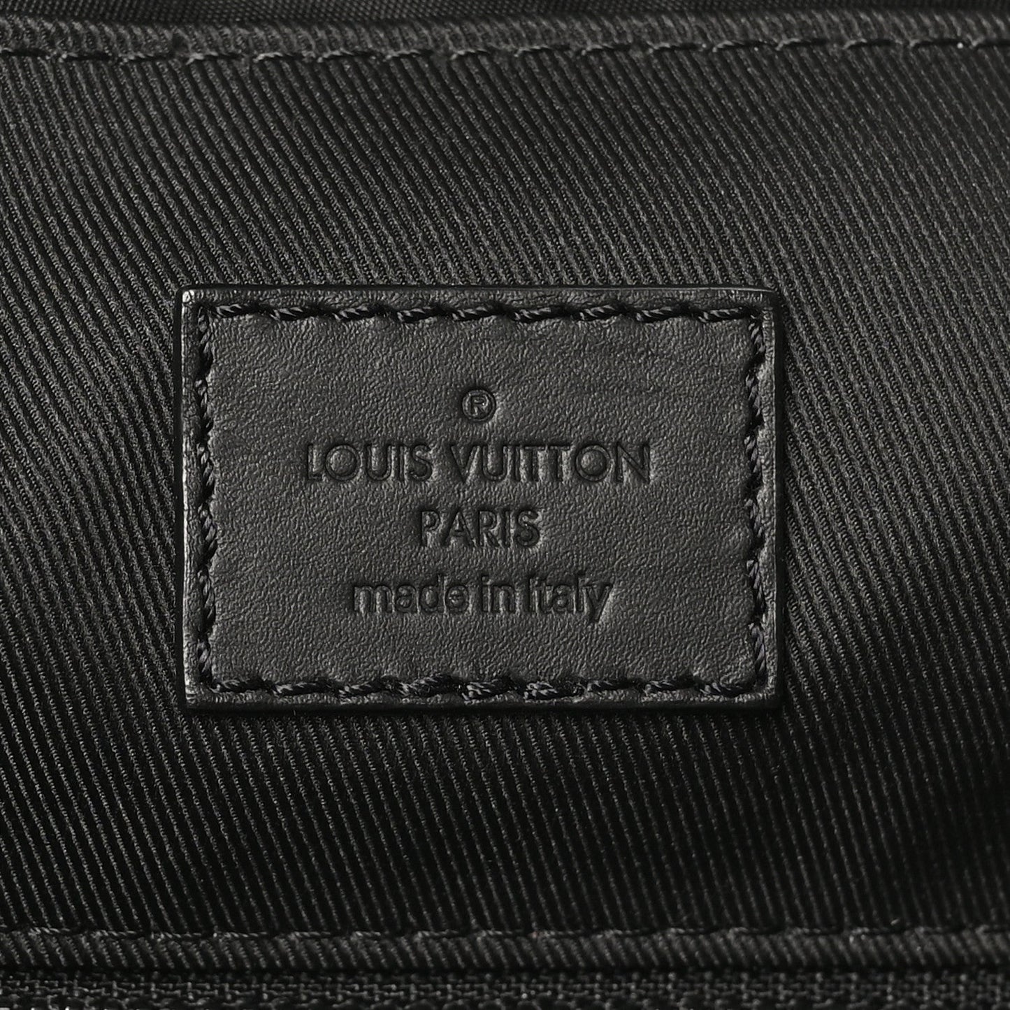 Calfskin Monogram Shadow Discovery Backpack Black