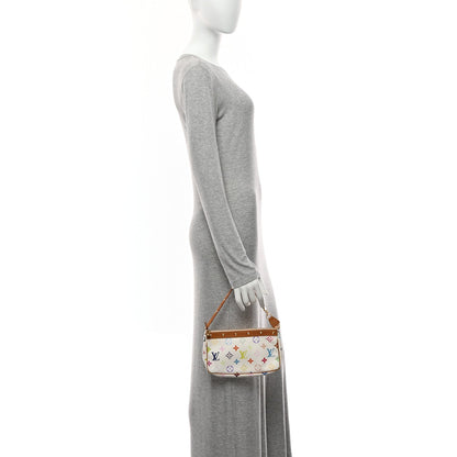 Monogram Multicolor Pochette Accessories White