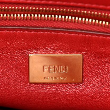 Ostrich Shiny Nappa Mini Peekaboo Iconic Satchel Fragola