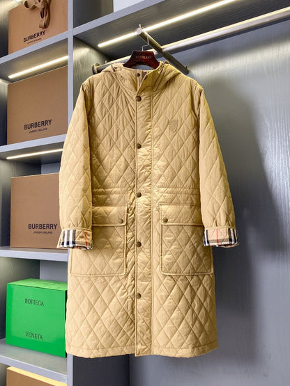 Bur 25 Quilted Long Coat Polyester 306171