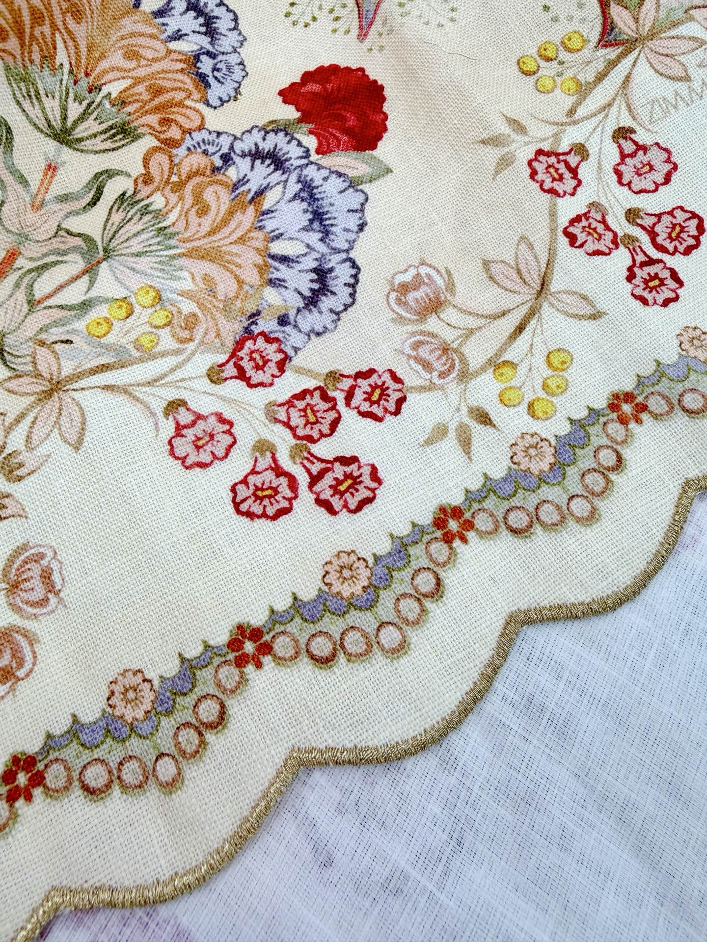 Zimmermann Daylight Mini Dress Wallpaper Floral Blush Linen Fabric 342342