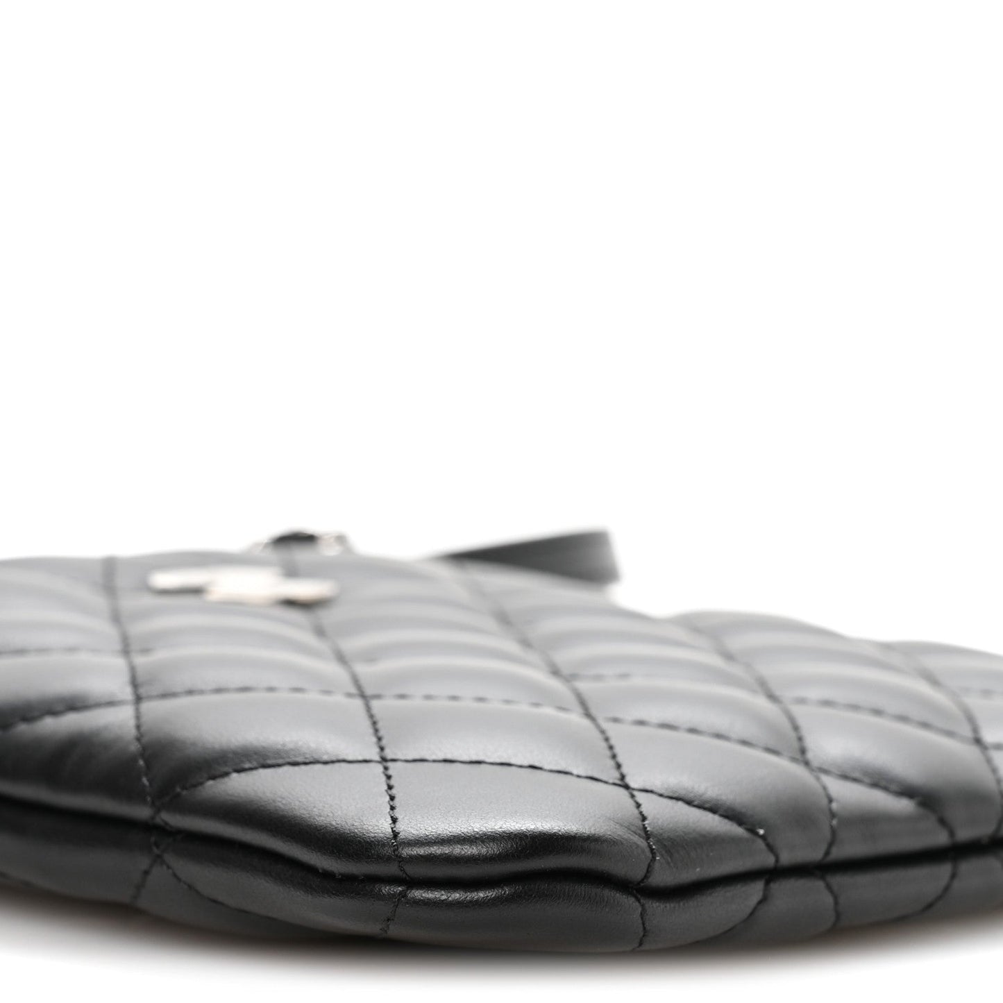 Lambskin Quilted Uniform Crossbody Bag Black