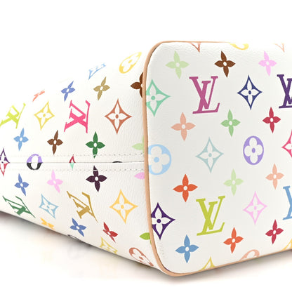 LV X TM Monogram Multicolor Neverfull MM White
