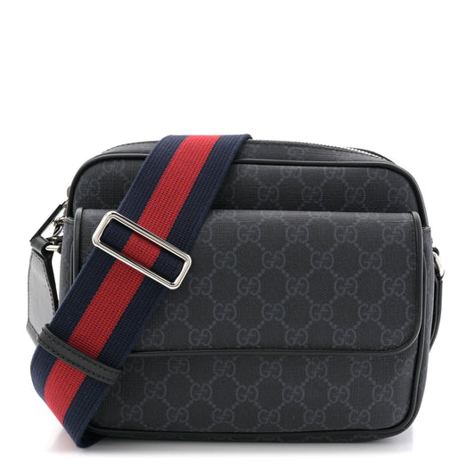 GG Supreme Monogram Small Crossbody Bag Black