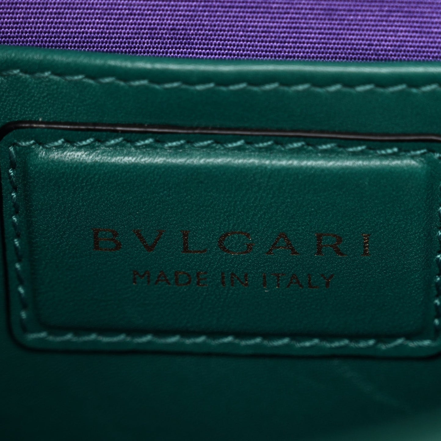 Calfskin Serpenti Forever Flap Clutch Emerald Green