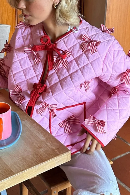 Chaqueta estampada de manga larga 