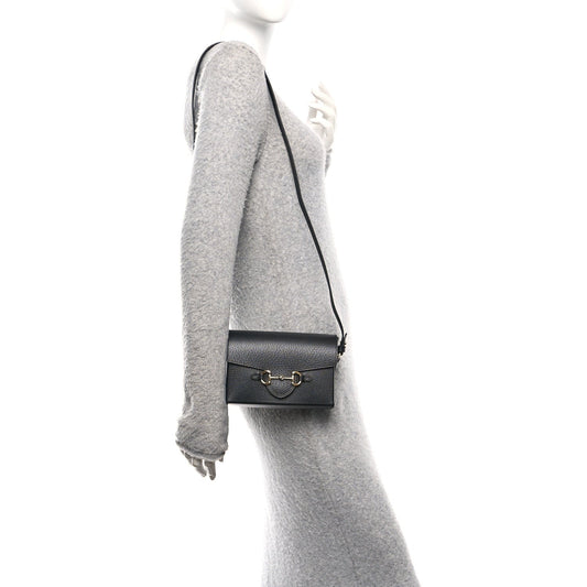 Calfskin Horsebit 1955 Shoulder Bag Black