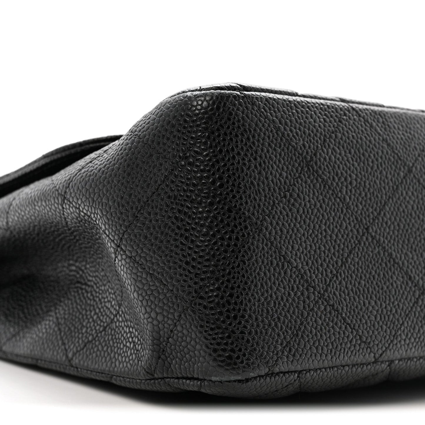 Caviar Quilted Jumbo Single Flap Black