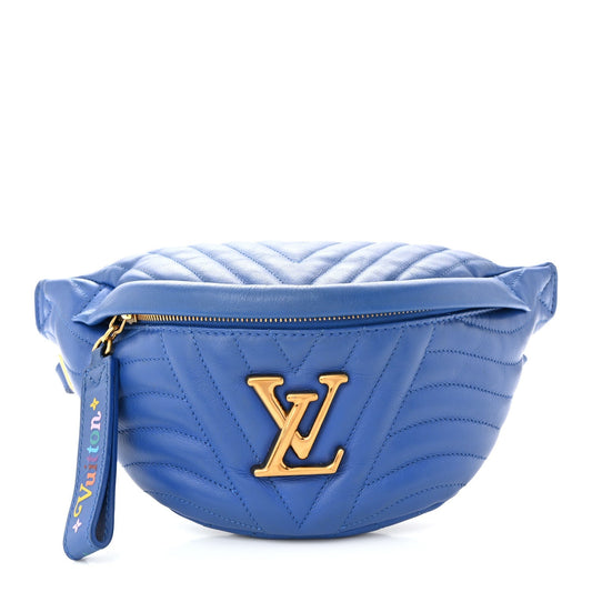 Calfskin New Wave Bumbag Blue Neon