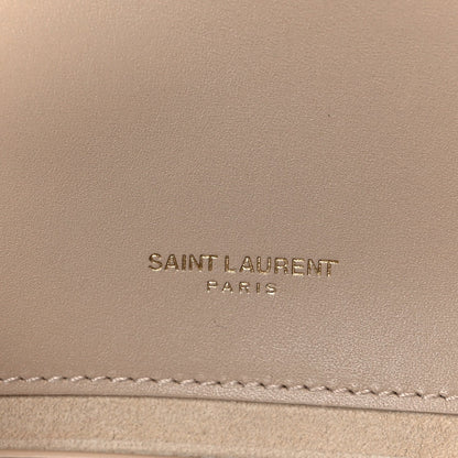 Smooth Calfskin Medium Classic Monogram Kate Tassel Satchel Nude Powder