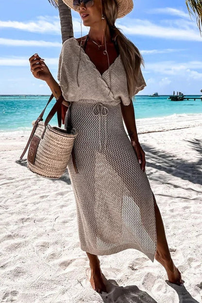 Vestido de punto para cubrirse navegando por el mar
