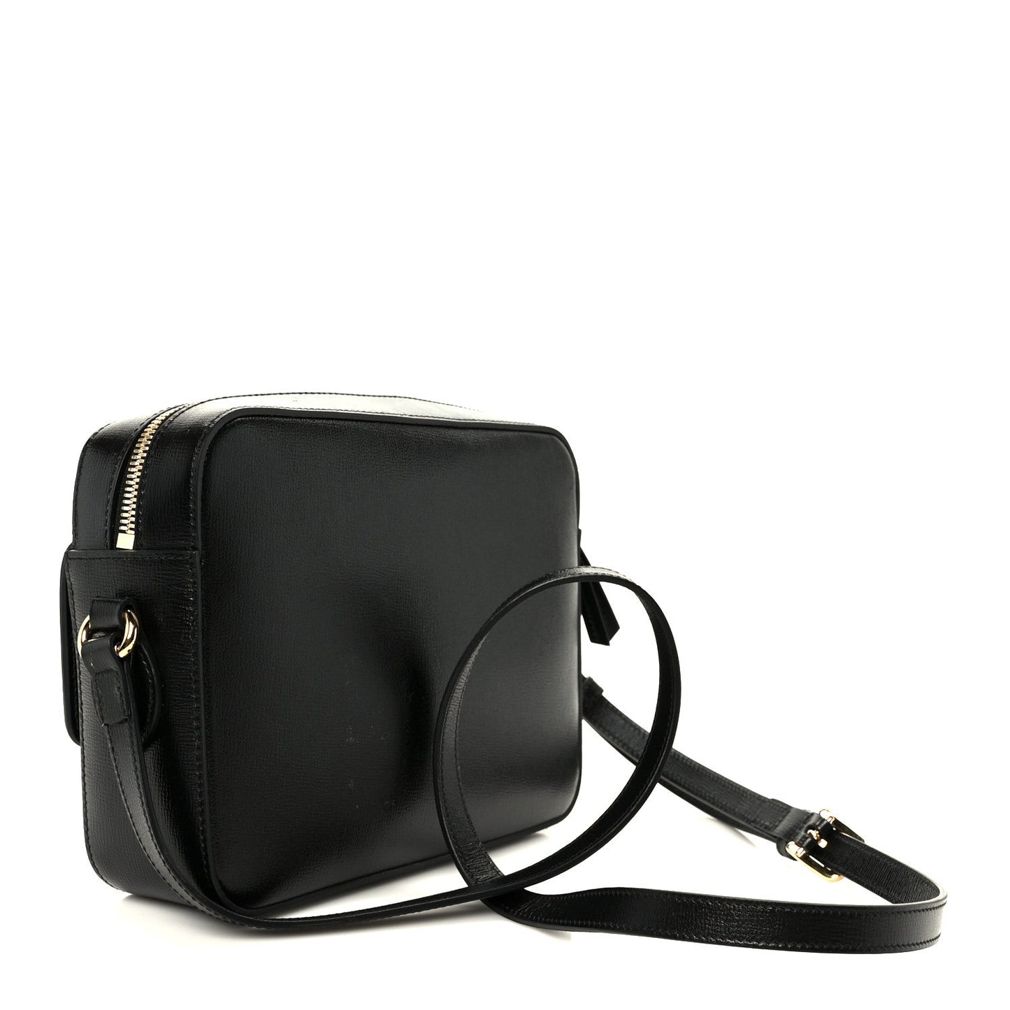 Textured Calfskin Small Horsebit 1955 Shoulder Bag Black