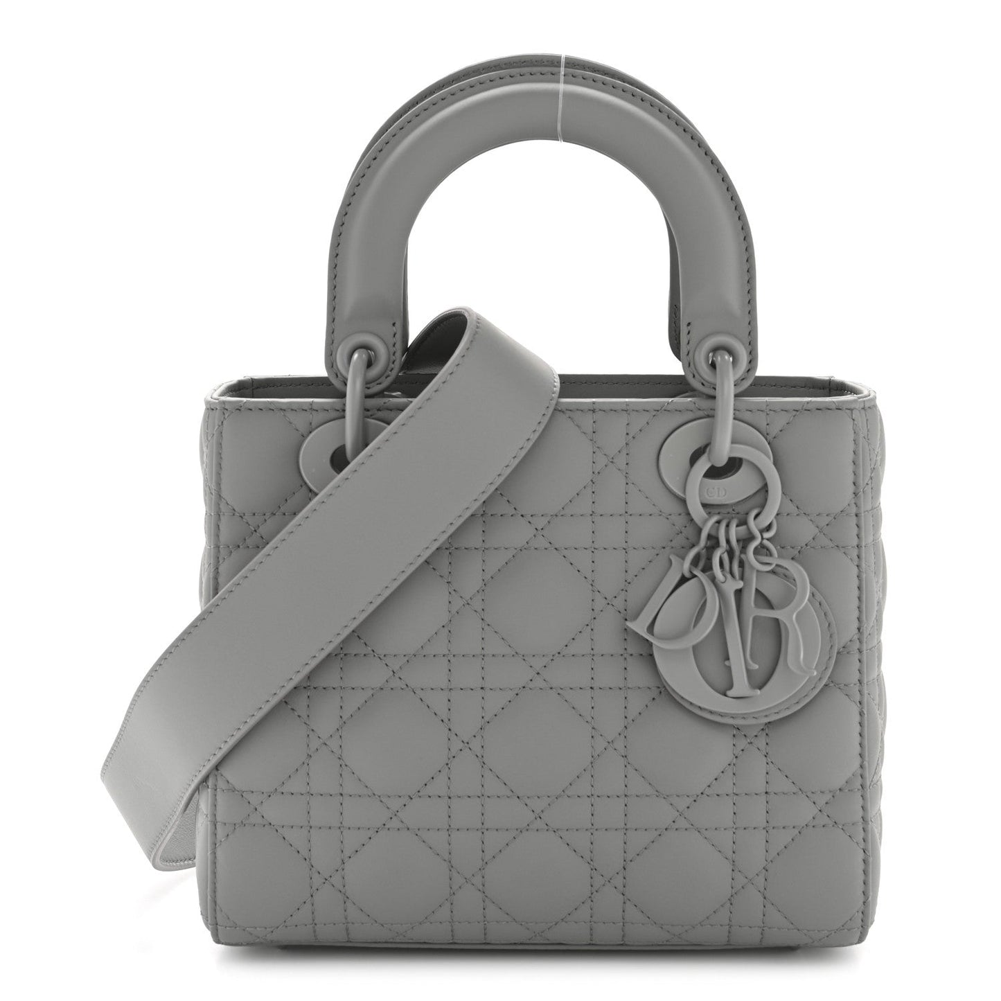 Ultra Matte Calfskin Cannage Small My ABCDior Lady Dior Grey
