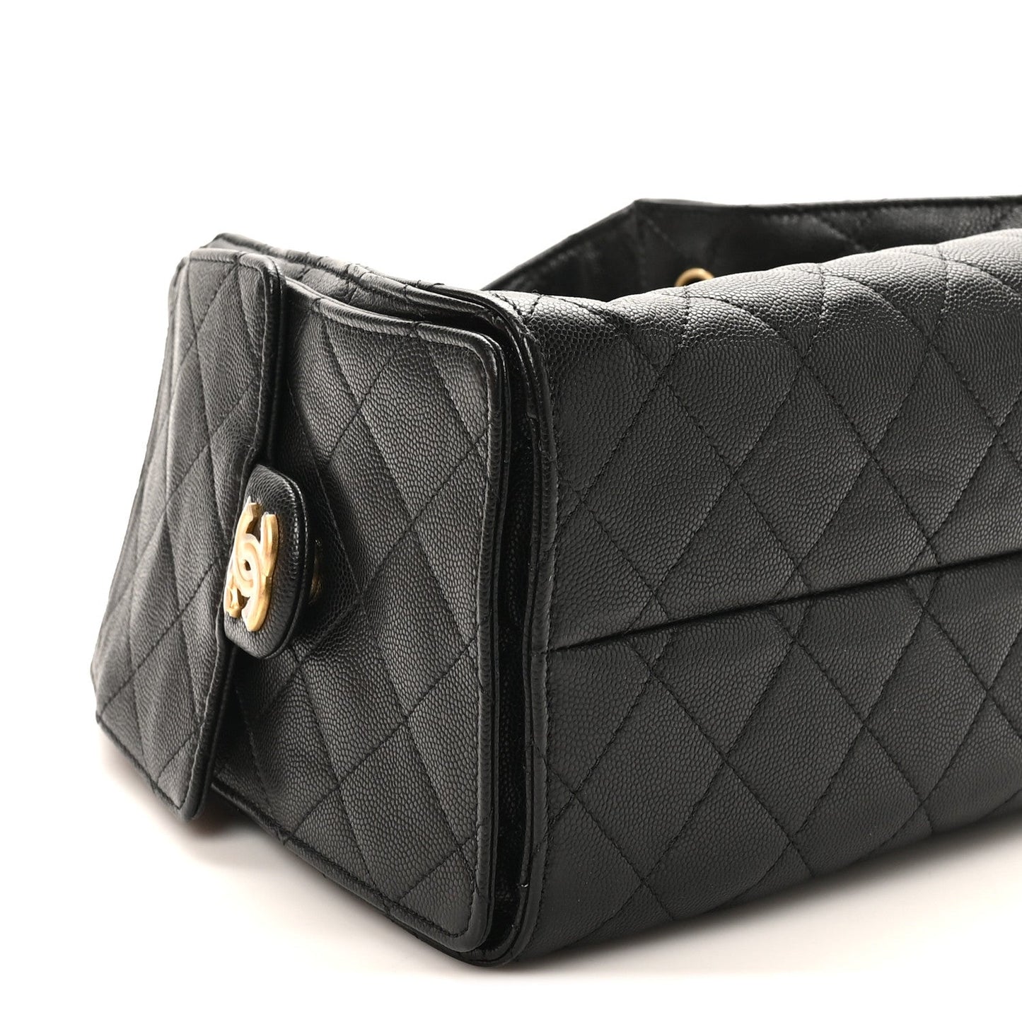 Caviar Quilted Small Chanel 25 Handbag Black