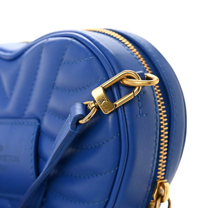 Calfskin New Wave Heart Bag Bleu Neon