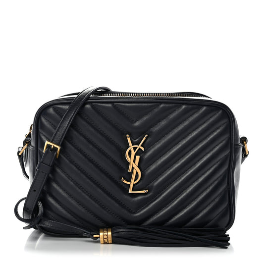 Calfskin Matelasse Monogram Lou Camera Bag Navy