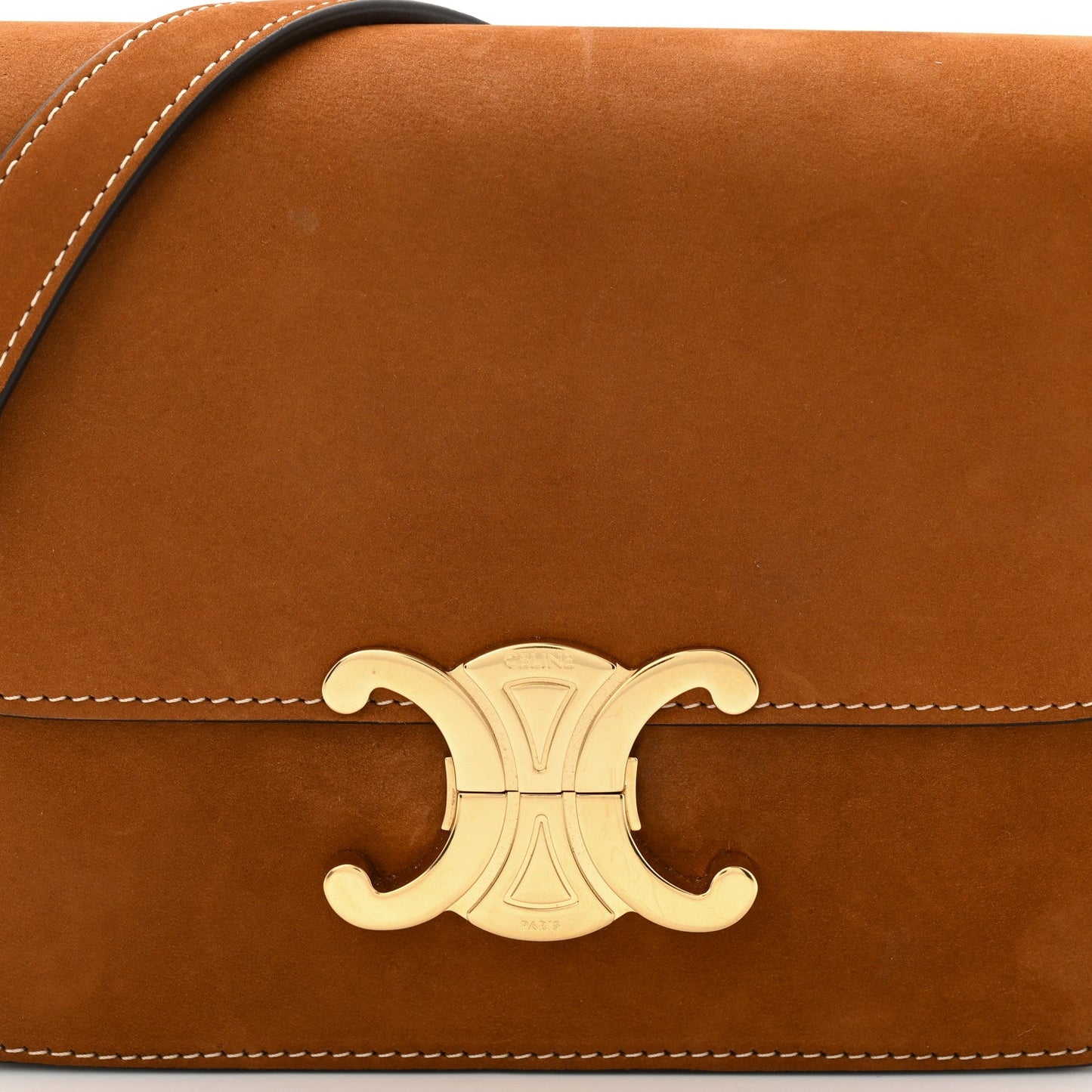 Nubuck Calfskin Teen Triomphe Camel
