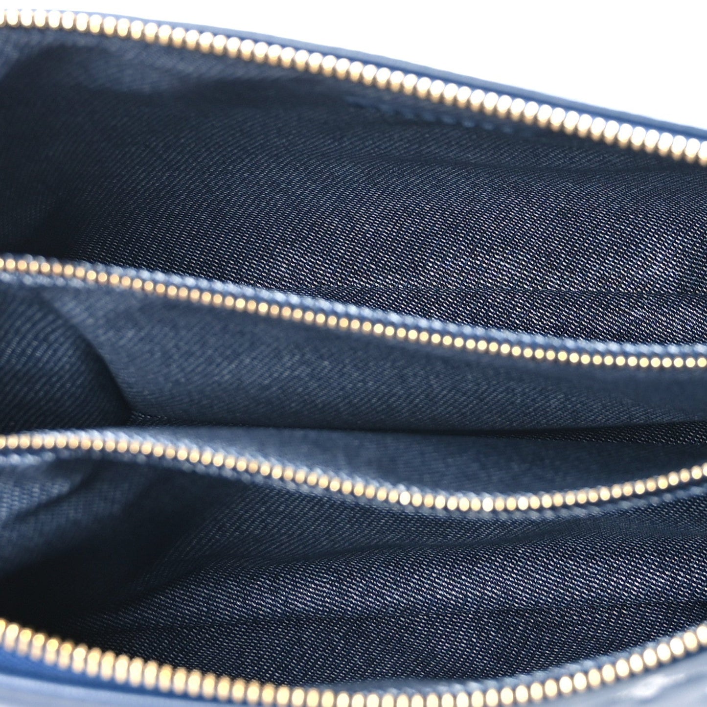 Lambskin Embossed Monogram Coussin PM Denim Blue