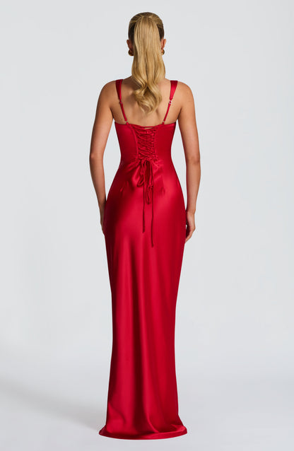 Calanthe Maxi Dress - Red