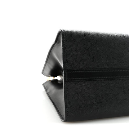 Saffiano City Calfskin Paradigme Bag Black
