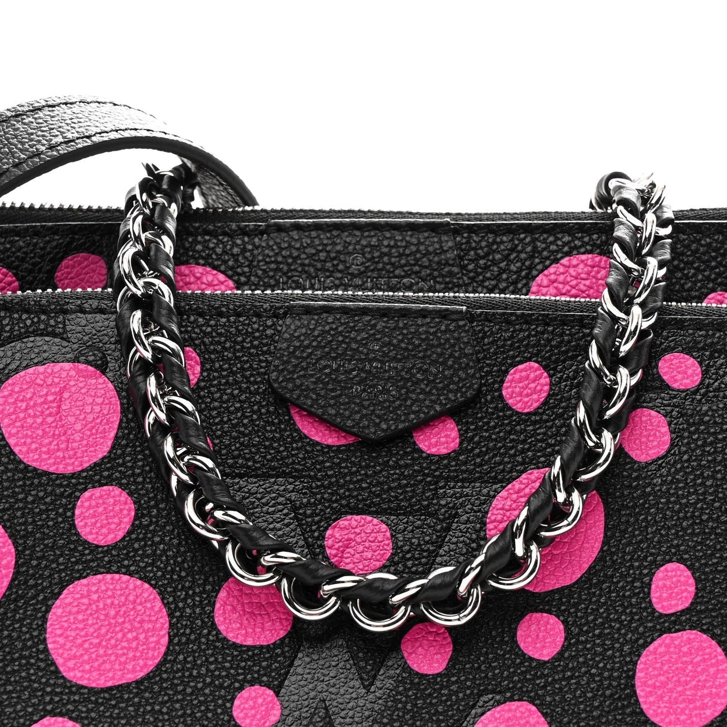 LV X YK Empreinte Multi Pochette Accessories Black Fuchsia