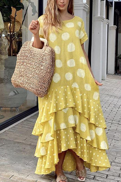 Vestido casual largo estilo pop