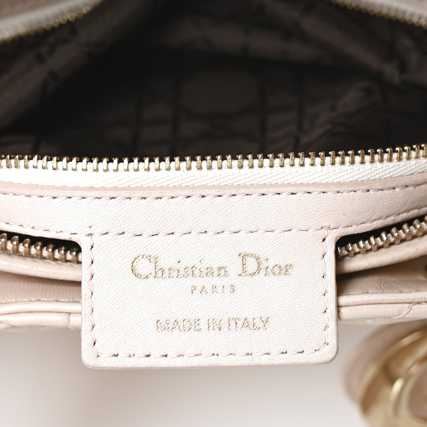 Lambskin Cannage Large Lady Dior Fard