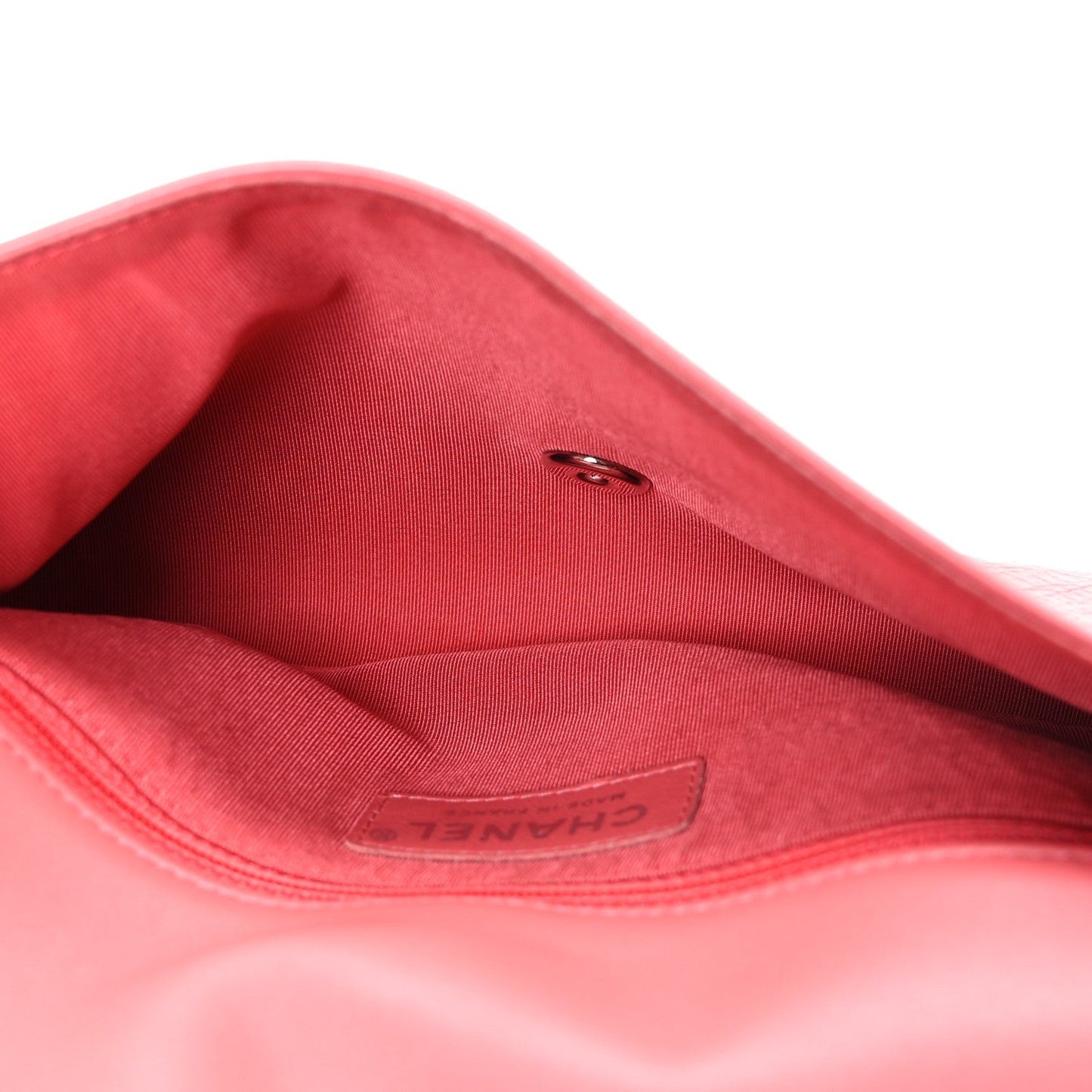 Crumpled Calfskin Quilted Bi Vintage Small Single Flap Pink