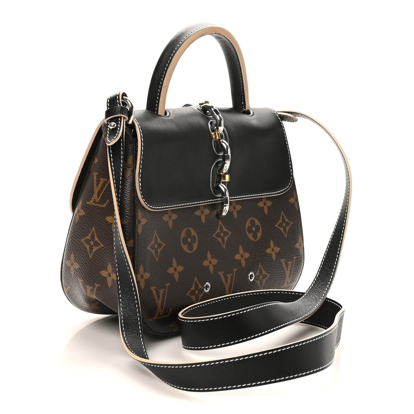 Calfskin Monogram Chain It Bag PM Black