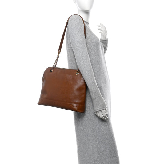 Caviar CC Shoulder Bag Brown