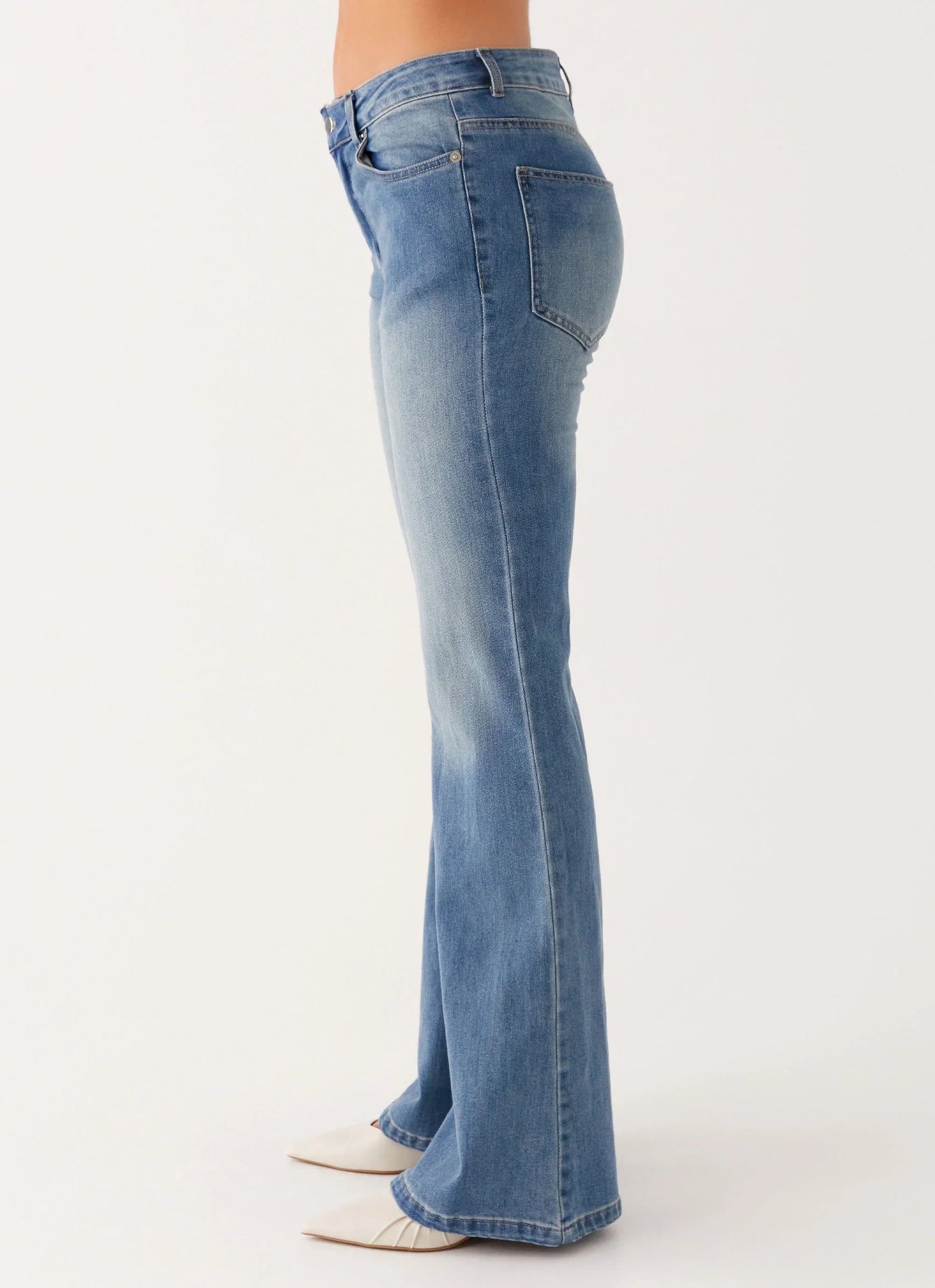 Tomi Bootleg Denim Jeans - Vintage Blue