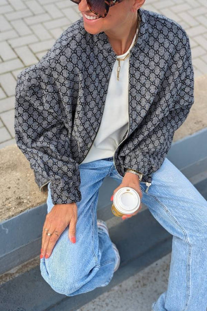 Chaqueta bomber de gran tamaño