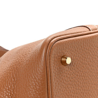 Taurillon Clemence Picotin Lock 22 MM Gold