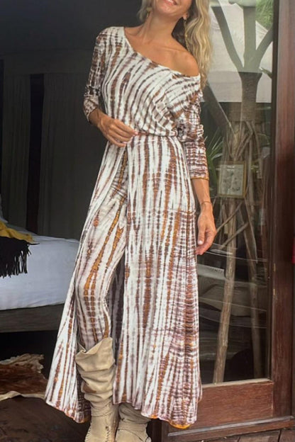 Falda larga elegante y de moda estilo desierto