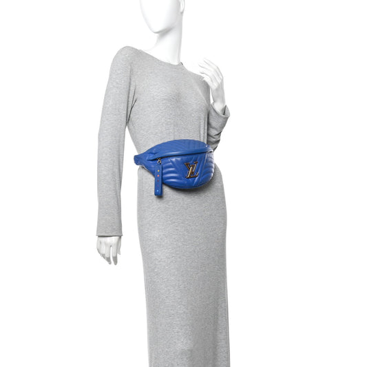 Calfskin New Wave Bumbag Blue Neon