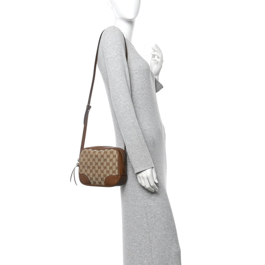 Monogram Mini Bree Messenger Bag Beige Tabacco