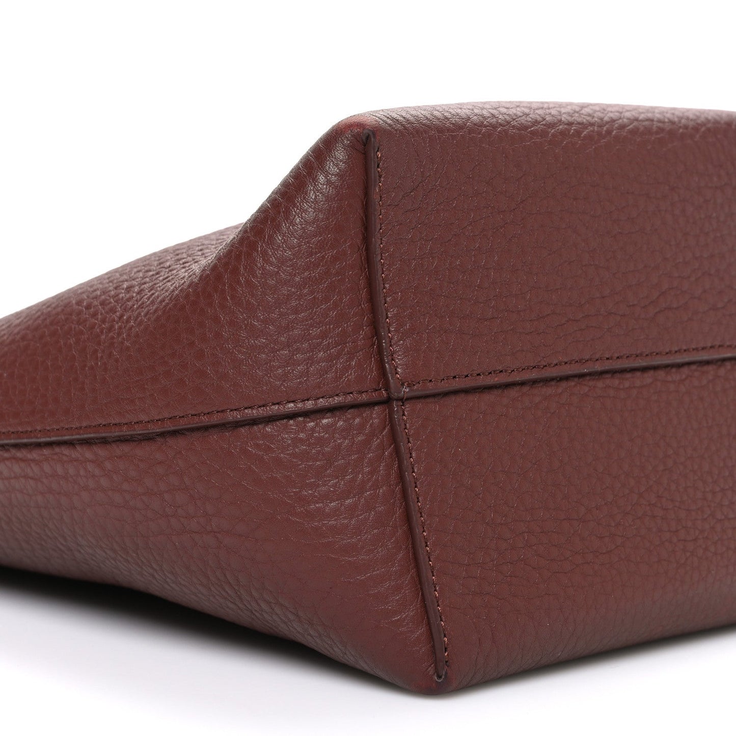 Grained Calfskin Small N/S Park Tote Burnt Wood
