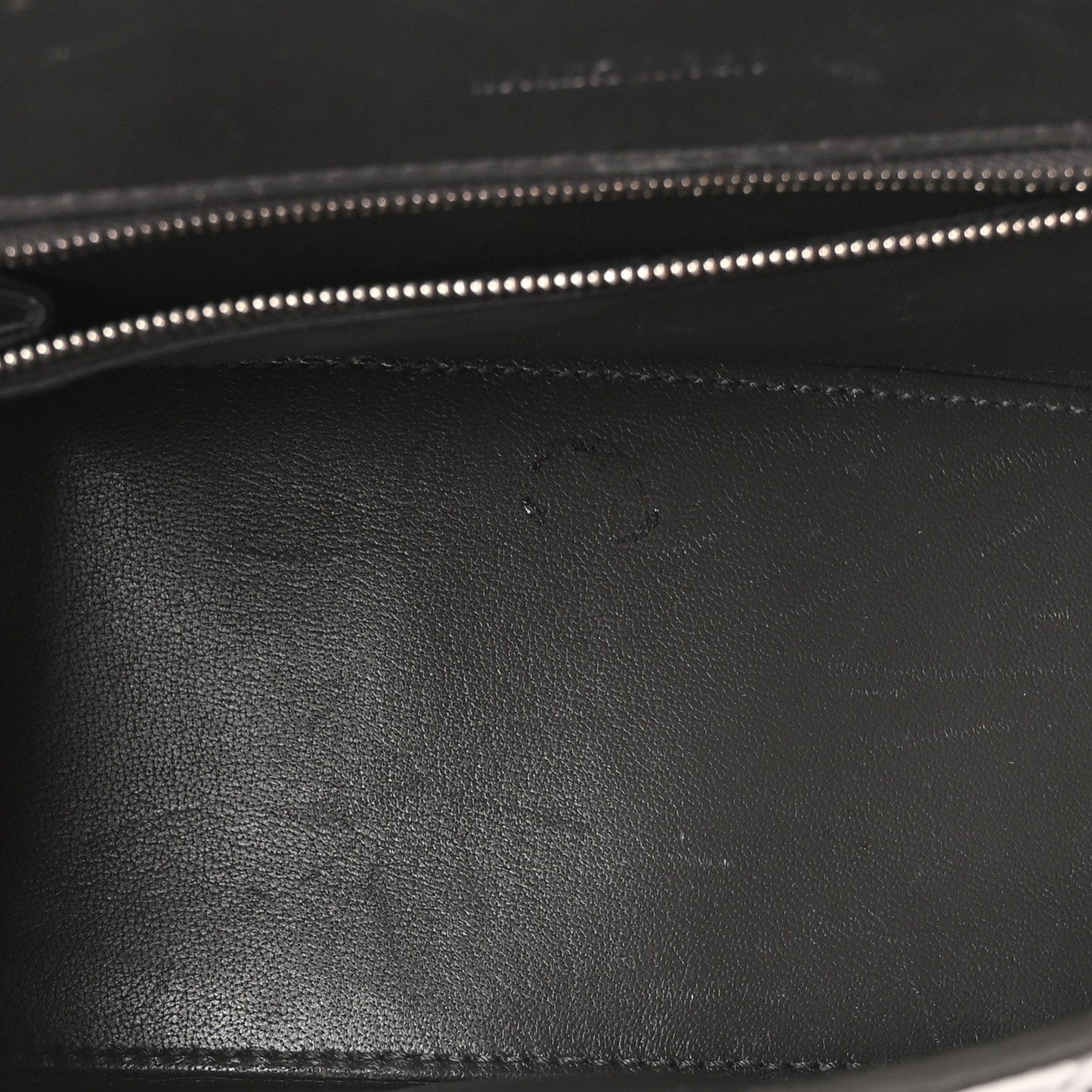 Shiny Calfskin Crocodile Embossed Small Hourglass Top Handle Bag Dark Grey