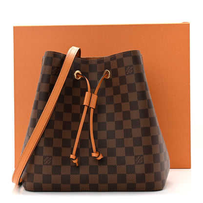 Damier Ebene Neonoe MM Safran
