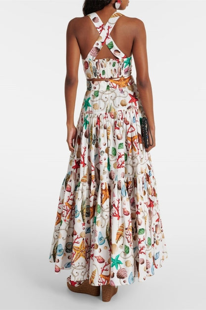 Conjunto de falda estampada Cynthia 