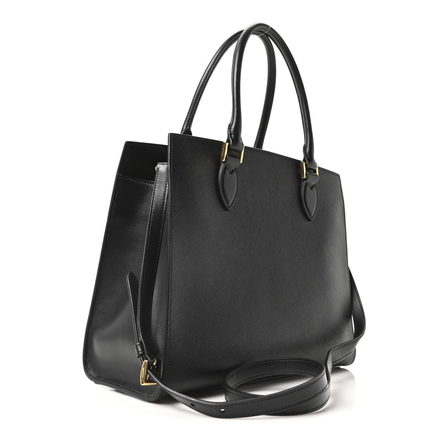 Saffiano Soft Calfskin Tote Black