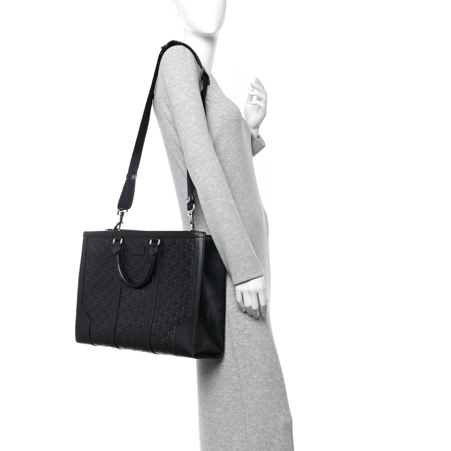 Guccissima Signature Briefcase Black