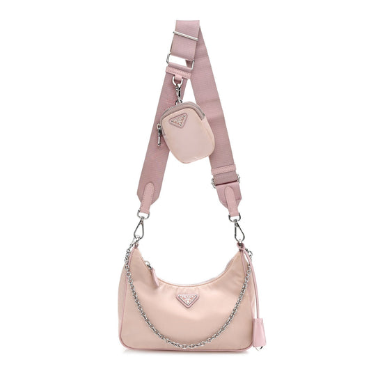 Nylon Re-Edition 2005 Shoulder Bag Alabastro