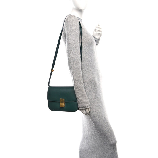 Box Calfskin Medium Classic Box Flap Bag Amazone