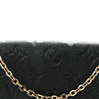 Empreinte Pochette Felicie Chain Wallet Black