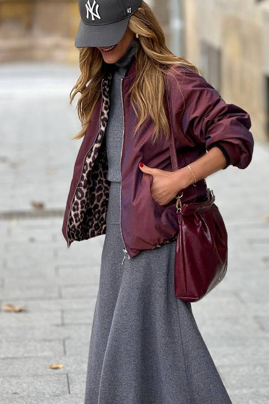 Bomber reversible Bourgogne y Leo (2 en 1)