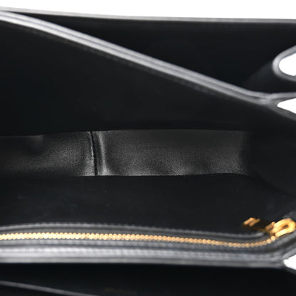 Shiny Calfskin Medium Triomphe Black