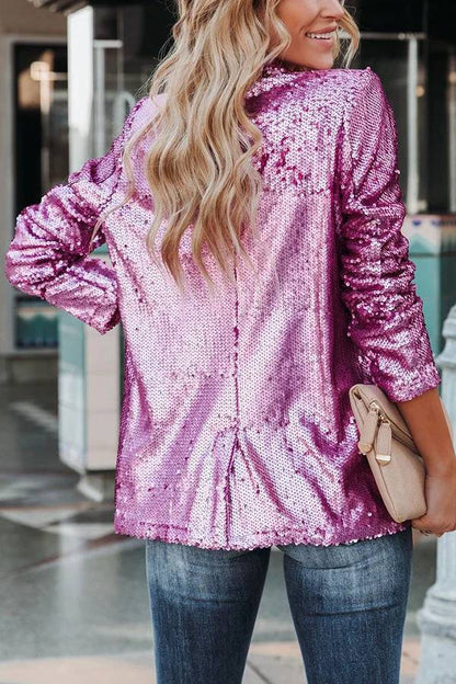 Blazer de lentejuelas con la mirada puesta en ti 