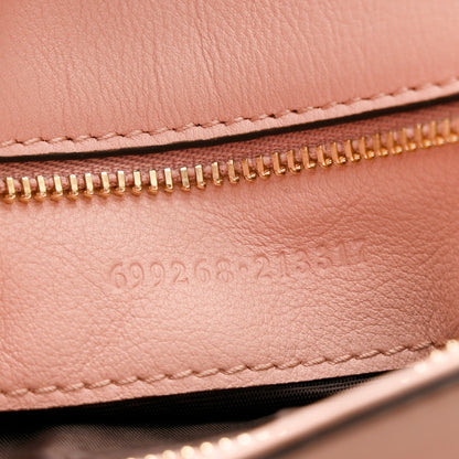 Roxy Calfskin Blondie Chain Shoulder Flap Bag Powder Pink